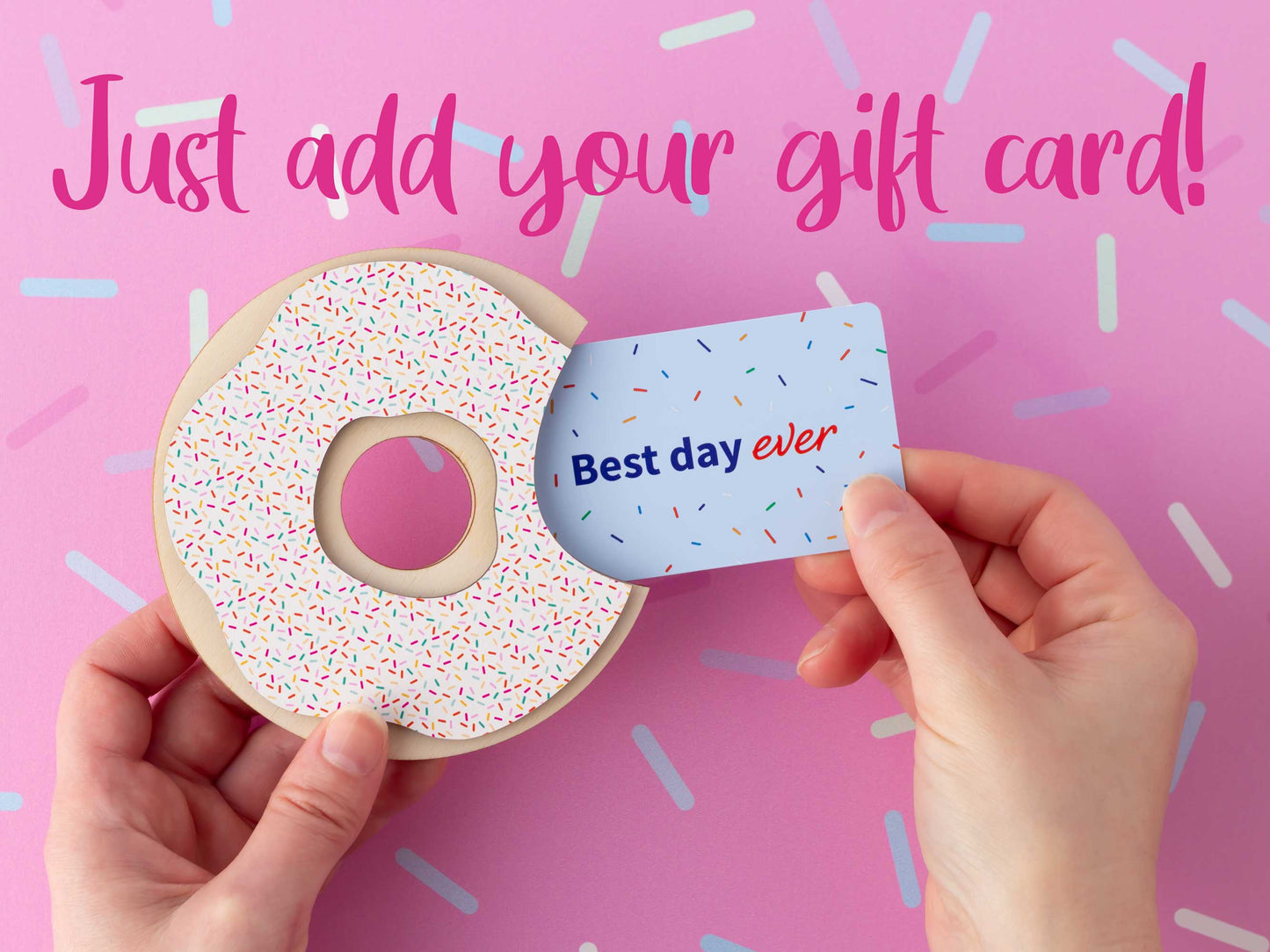 Donut gift card holder