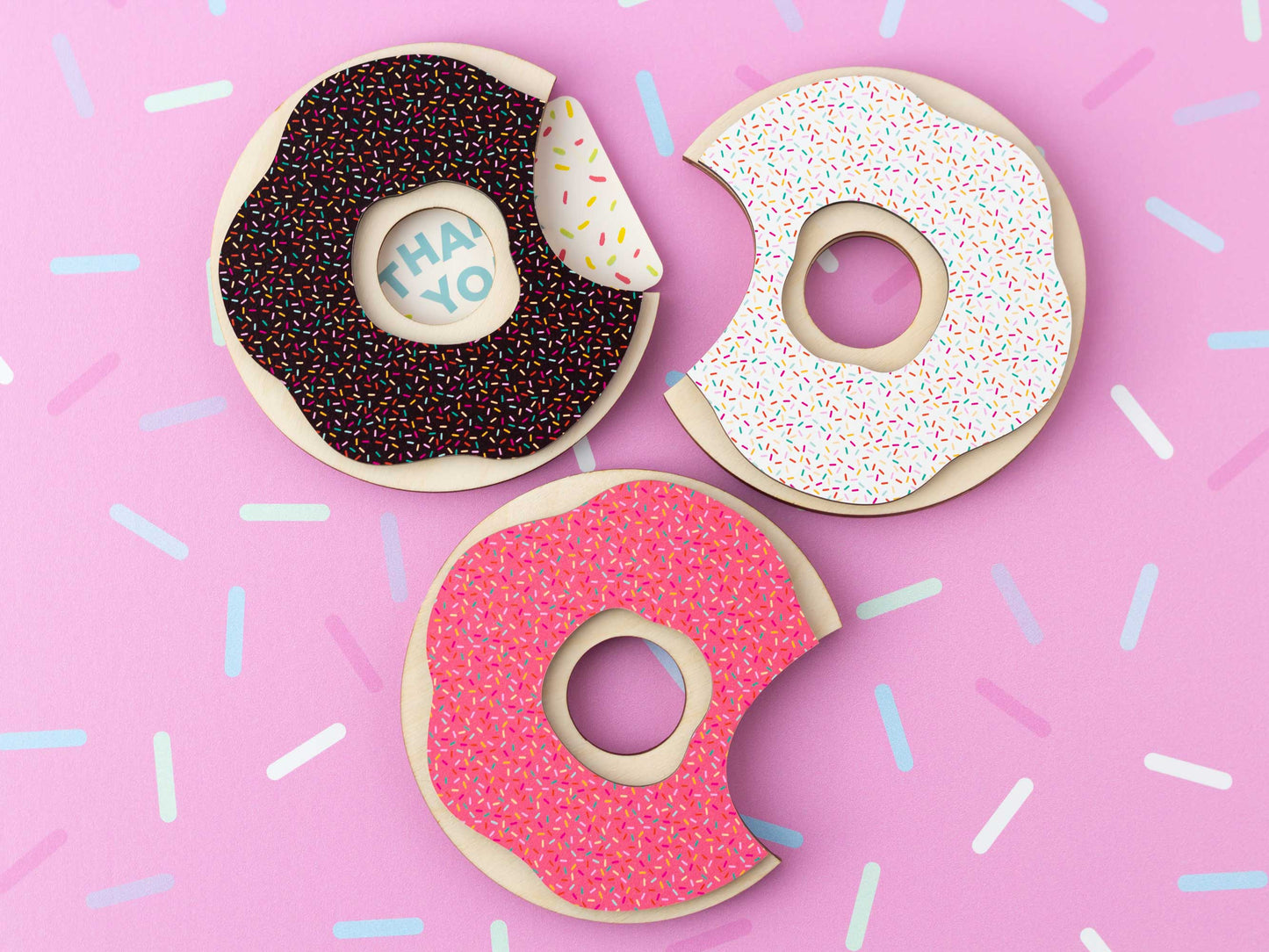 Donut gift card holder