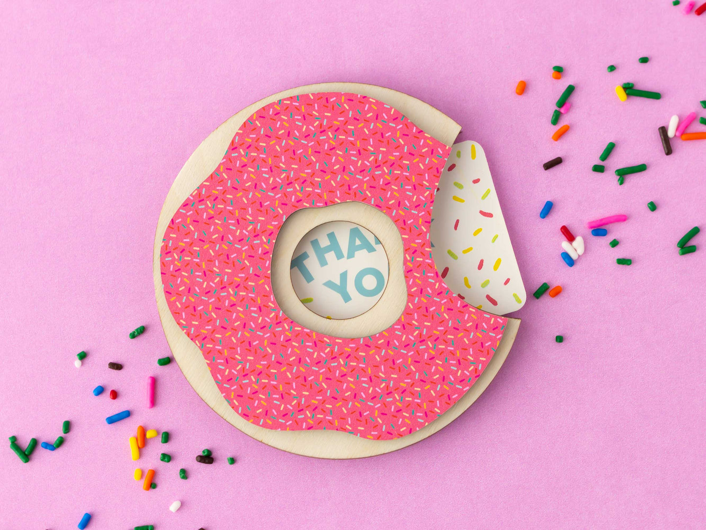 Donut gift card holder