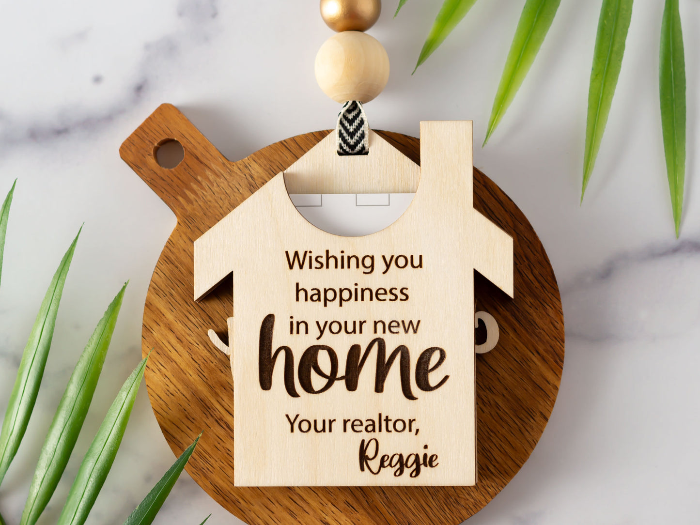 Realtor closing gift card holder