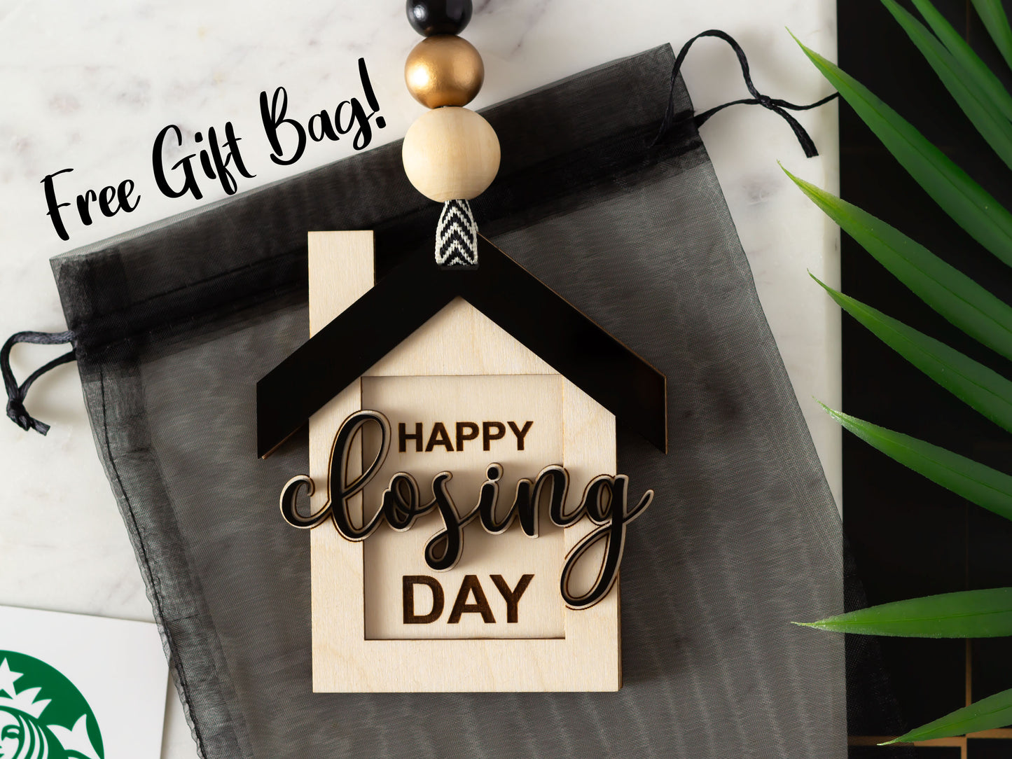 Realtor closing gift card holder